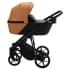 Детская коляска Adamex Mobi Deluxe 2 в 1 M-SD32 (РЫЖИЙ+ЧЕРНАЯ КОЖА)