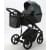 Детская коляска Adamex Mobi Deluxe 3 в 1 M-SD07 (ТЕМНО-ЗЕЛЕНЫЙ ПЕРЛ+ЧЕРН.КОЖА)