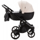 Детская коляска Adamex Nola Deluxe 3 в 1 N-SD110 (СВ.БЕЖ.КОЖА + ЧЕРН.КОЖА)