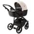 Детская коляска Adamex Nola Deluxe 3 в 1 N-SD110 (СВ.БЕЖ.КОЖА + ЧЕРН.КОЖА)