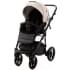 Детская коляска Adamex Nola Deluxe 3 в 1 N-SD110 (СВ.БЕЖ.КОЖА + ЧЕРН.КОЖА)