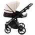 Детская коляска Adamex Nola Deluxe 3 в 1 N-SD110 (СВ.БЕЖ.КОЖА + ЧЕРН.КОЖА)