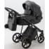 Детская коляска Adamex Porto Deluxe 3 в 1 PO-SA02 (ЧЁРН.КОЖА)