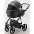 Детская коляска Adamex Porto Deluxe 3 в 1 PO-SA02 (ЧЁРН.КОЖА)