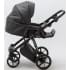 Детская коляска Adamex Porto Deluxe 3 в 1 PO-SA02 (ЧЁРН.КОЖА)