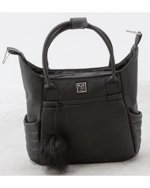 Детская коляска Adamex Porto Deluxe 3 в 1 PO-SA02 (ЧЁРН.КОЖА)