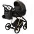 Детская коляска Adamex Quantum SE Exclusive 3 в 1 Q-DW522 (ЧЕРНЫЙ+ЗОЛОТОЙ ОРНАМЕНТ+ЗОЛОТО РАМА)