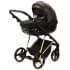 Детская коляска Adamex Quantum SE Exclusive 3 в 1 Q-DW522 (ЧЕРНЫЙ+ЗОЛОТОЙ ОРНАМЕНТ+ЗОЛОТО РАМА)