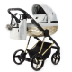 Детская коляска Adamex Quantum Star Premium 3 в 1 Q-STAR47 (СВ.СЕРЫЙ+ЗОЛОТО.РАМА)