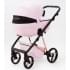 Детская коляска Adamex Quantum Superstar Deluxe 2 в 1 Q-STAR136-K (РОЗОВ.ЗЕФИР КОЖА+РОЗОВ.ДНО+РОЗОВ.ЗОЛОТО РАМА)
