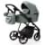 Детская коляска Adamex Vasco Deluxe 3 в 1 V-SA20 (СЕРО-ЗЕЛЕНАЯ КОЖА)