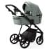 Детская коляска Adamex Vasco Deluxe 3 в 1 V-SA20 (СЕРО-ЗЕЛЕНАЯ КОЖА)