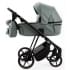 Детская коляска Adamex Vasco Deluxe 3 в 1 V-SA20 (СЕРО-ЗЕЛЕНАЯ КОЖА)