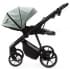 Детская коляска Adamex Vasco Deluxe 3 в 1 V-SA20 (СЕРО-ЗЕЛЕНАЯ КОЖА)