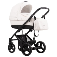 Детская коляска Bebetto Magnum Prima 2 в 1 01 белая кожа