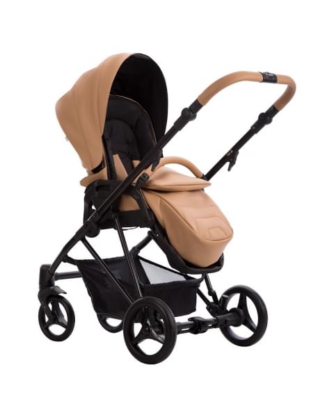Детская коляска Bebetto Yoddi Pro 2 в 1 03 рыжая кожа