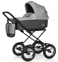 Детская коляска Riko Basic Bella Classic 2 в 1 01 серый-графит