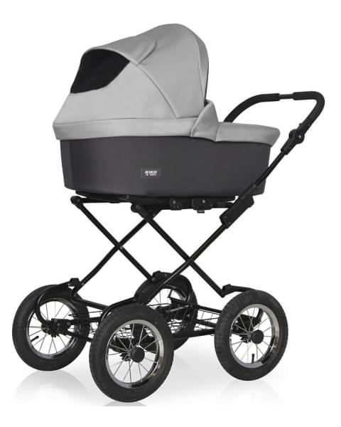 Детская коляска Riko Basic Bella Classic 2 в 1 01 серый-графит