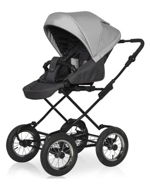 Детская коляска Riko Basic Bella Classic 2 в 1 01 серый-графит