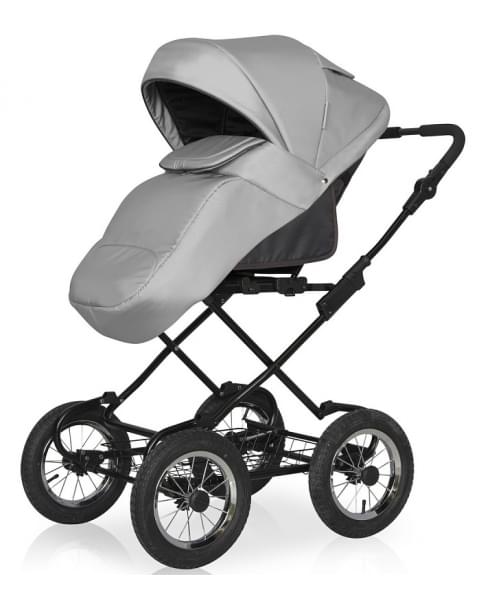 Детская коляска Riko Basic Bella Classic 2 в 1 01 серый-графит