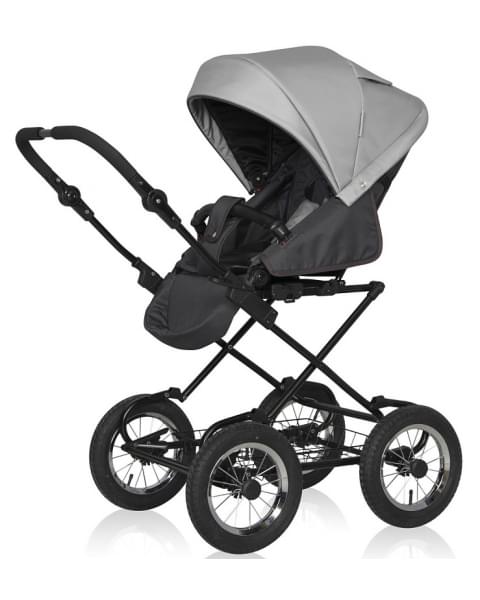 Детская коляска Riko Basic Bella Classic 2 в 1 01 серый-графит