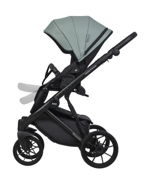 Детская коляска Riko Basic Montana Ecco 2 в 1 30 Green-Grey