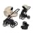 Детская коляска Riko Basic Montana Ecco 3 в 1 15 Ivory beige