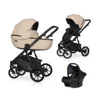 Детская коляска Riko Basic Montana Ecco 3 в 1 15 Ivory beige