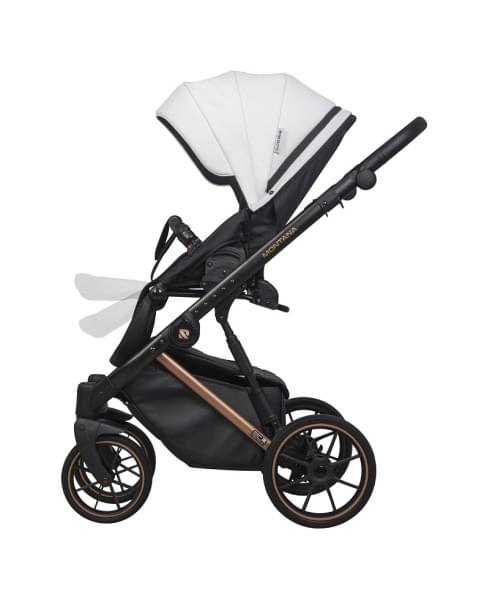 Детская коляска Riko Basic Montana Premium Copper 2 в 1 11 White