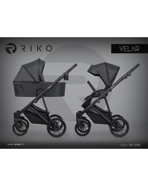 Детская коляска Riko Velar 2 в 1 04 Coal (графит)