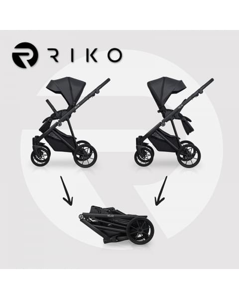 Детская коляска Riko Velar 2 в 1 04 Coal (графит)
