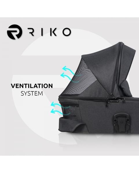 Детская коляска Riko Velar 2 в 1 04 Coal (графит)
