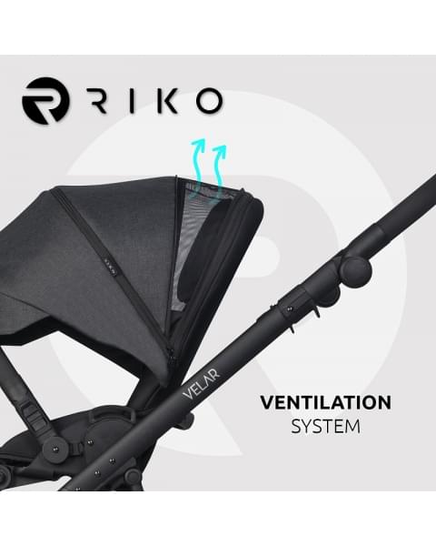 Детская коляска Riko Velar 2 в 1 04 Coal (графит)