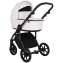 Детская коляска Roan Bass Next Кожа 3 в 1 с автокреслом Tutis Elo Lux EduSky Black RN081/1 White