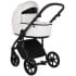 Детская коляска Roan Bass Next Кожа 3 в 1 с автокреслом Tutis Elo Lux EduSky Black RN081/1 White