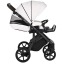 Детская коляска Roan Bass Next Кожа 3 в 1 с автокреслом Tutis Elo Lux EduSky Black RN081/1 White