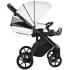 Детская коляска Roan Bass Next Кожа 3 в 1 с автокреслом Tutis Elo Lux EduSky Black RN081/1 White