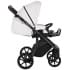 Детская коляска Roan Bass Next Кожа 3 в 1 с автокреслом Tutis Elo Lux EduSky Black RN081/1 White