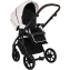 Детская коляска Roan Bass Next Кожа 3 в 1 с автокреслом Tutis Elo Lux EduSky Black RN081/1 White