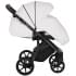 Детская коляска Roan Bass Next Кожа 3 в 1 с автокреслом Tutis Elo Lux EduSky Black RN081/1 White