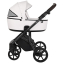 Детская коляска Roan Bass Next Кожа 3 в 1 с автокреслом Tutis Elo Lux EduSky Black RN081/1 White