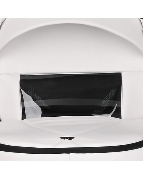 Детская коляска Roan Bass Next Кожа 3 в 1 с автокреслом Tutis Elo Lux EduSky Black RN081/1 White