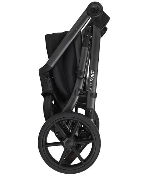 Детская коляска Roan Bass Next Кожа 3 в 1 с автокреслом Tutis Elo Lux EduSky Black RN081/1 White