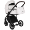Детская коляска Roan Bass Next Кожа 3 в 1 с автокреслом Tutis Elo Lux EduSky Black RN081/1 White