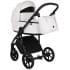 Детская коляска Roan Bass Next Кожа 3 в 1 с автокреслом Tutis Elo Lux EduSky Black RN081/1 White