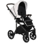 Детская коляска Roan Bass Next Кожа 3 в 1 с автокреслом Tutis Elo Lux EduSky Black RN081/1 White