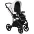Детская коляска Roan Bass Next Кожа 3 в 1 с автокреслом Tutis Elo Lux EduSky Black RN081/1 White