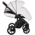 Детская коляска Roan Bass Next Кожа 3 в 1 с автокреслом Tutis Elo Lux EduSky Black RN081/1 White
