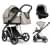 Детская коляска Roan Sol Vintage Luxury 3 в 1 с автокреслом Tutis Elo Lux EduSky Black VIN 06/HZ Hazel/Champagne/руч.Black