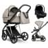 Детская коляска Roan Sol Vintage Luxury 3 в 1 с автокреслом Tutis Elo Lux EduSky Black VIN 06/HZ Hazel/Champagne/руч.Black